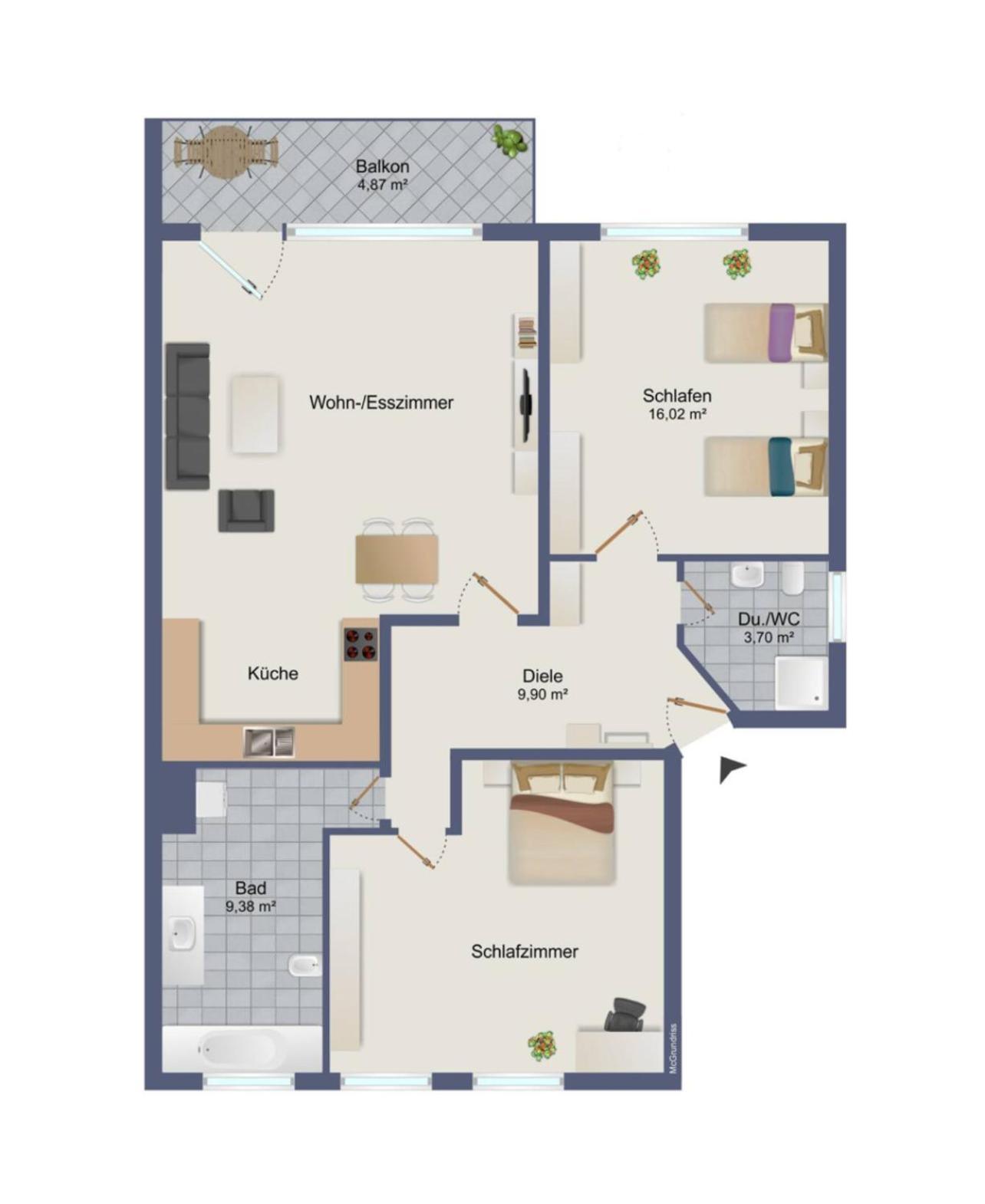 Pottapartments - Mit Balkon Und Kueche - Familienfreundlich Herne Esterno foto